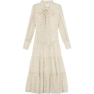 LK Bennett Polly Tie Neck Georgette Dress